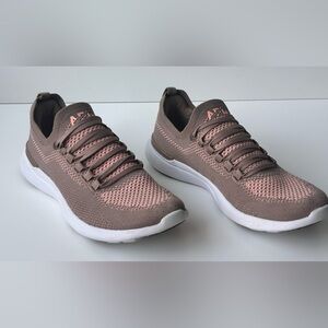 APL Women's Athletic Shoes in Taupe and White